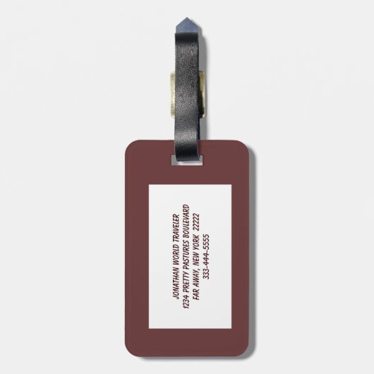 Snow Bunny Bagagelabel (Achterkant verticaal)