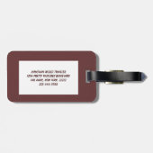 Snow Bunny Bagagelabel (Achterkant horizontaal)