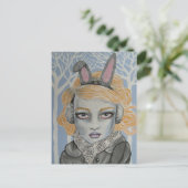 Snow Bunny Briefkaart (Staand voorkant)