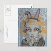 Snow Bunny Briefkaart (Voorkant / Achterkant)