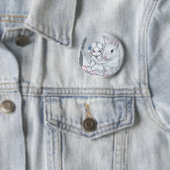 "Snow Bunny"-Button Ronde Button 5,7 Cm (In situ)