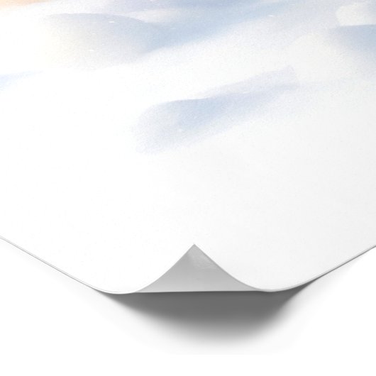 Snow Bunny Christmas-Poster Poster (Hoek)