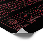 Snow Bunny Definition Funny Trendy Winter Skiing C Poster (Hoek)