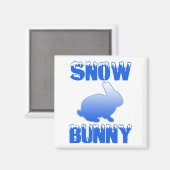 Snow Bunny Magneet (Voorkant / Achterkant)