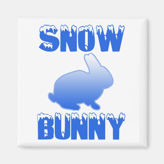 Snow Bunny Magneet (Voorkant)