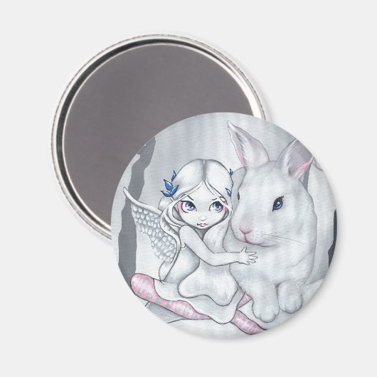 "Snow Bunny" magneet (Voorkant / Achterkant)