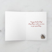 Snow Bunny Mother's Day Kaart (Binnen)