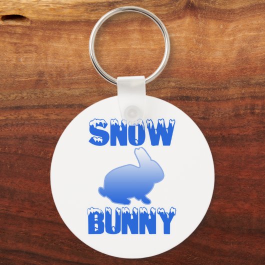 Snow Bunny Sleutelhanger (Voorkant)