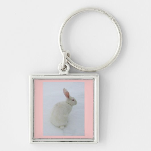 Snow Bunny Sleutelhanger (Voorkant)