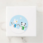 Snow Bunny & Snow Panda Bedankjes Labels (In situ)