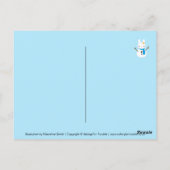 Snow Bunny & Snow Panda-Kerstmis Briefkaart (Achterkant)