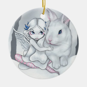"Snow Bunny"-versiering Keramisch Ornament