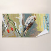 Snow Bunting Bird - Badhanddoek (Badhanddoek)