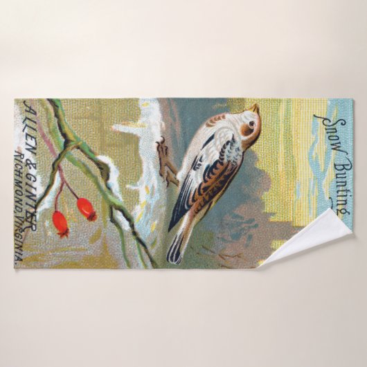 Snow Bunting Bird - Badhanddoek (Badhanddoek)