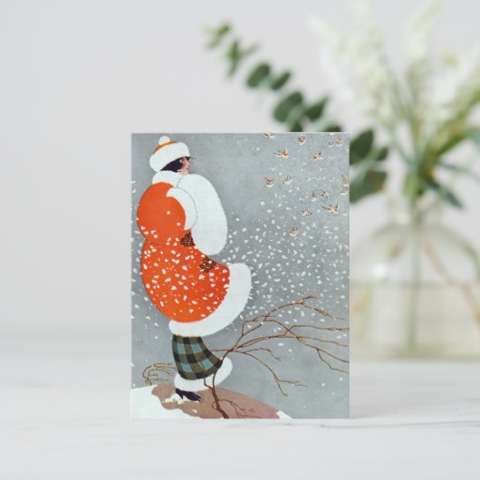 Snow Buntings - Will Hammell  Briefkaart (Staand voorkant)