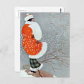 Snow Buntings - Will Hammell  Briefkaart (Voorkant / Achterkant)