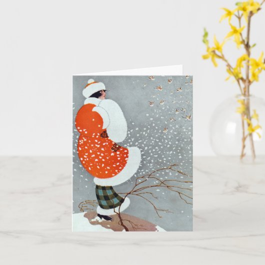 Snow Buntings - Will Hammell  Kaart (Gele Bloem)