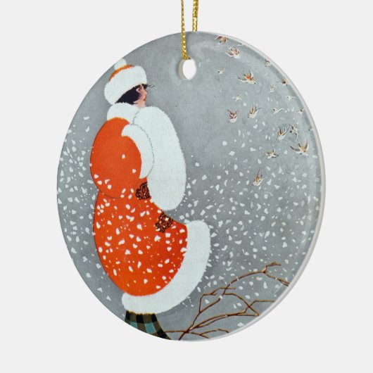 Snow Buntings - Will Hammell  Keramisch Ornament (Links)