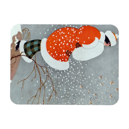 Snow Buntings - Will Hammell  Magneet (Horizontaal)