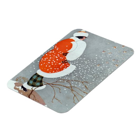 Snow Buntings - Will Hammell  Magneet (Linkerzijde)