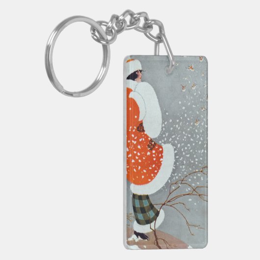 Snow Buntings - Will Hammell  Sleutelhanger (Voorkant Links)