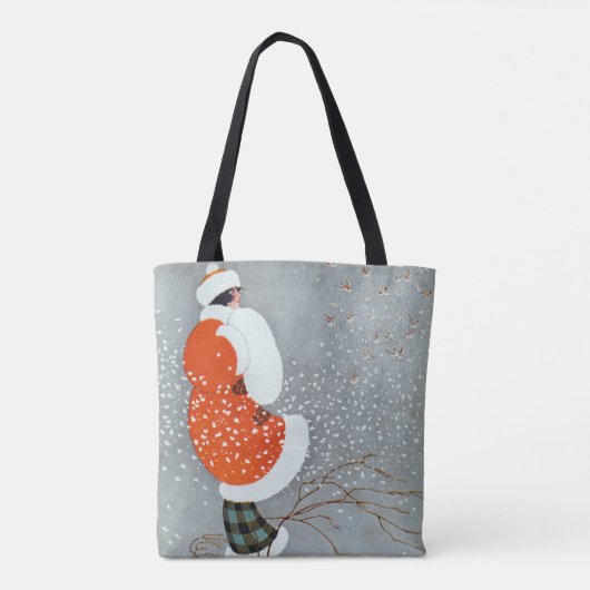 Snow Buntings - Will Hammell Tote Bag (Achterkant)