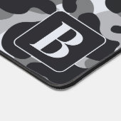 Snow Camo gepersonaliseerde moderne monogram camou Bureaumat (Hoek)