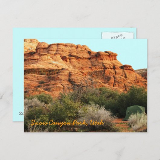 Snow Canyon Park, Utah Briefkaart (Voorkant / Achterkant)