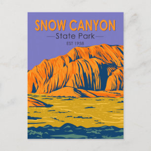 Snow Canyon State Park Utah Briefkaart