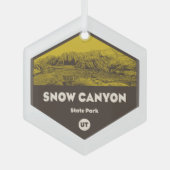 Snow Canyon State Park Utah Glas Ornament (Voorkant)