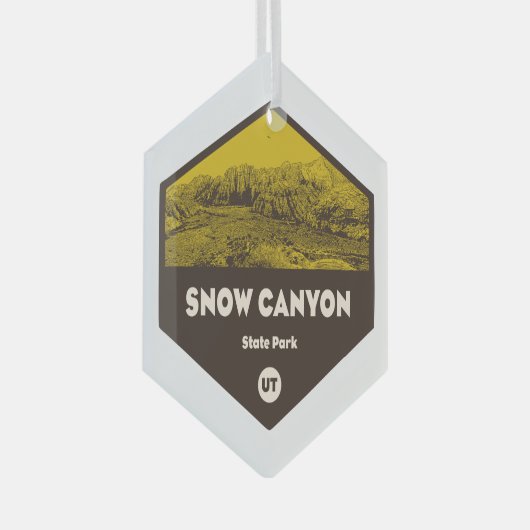 Snow Canyon State Park Utah Glas Ornament (Voorkant Rechts)