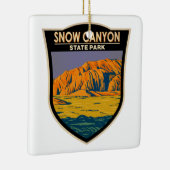 Snow Canyon State Park Utah  Keramisch Ornament (Rechts)