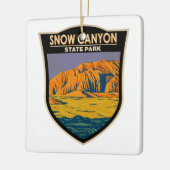 Snow Canyon State Park Utah  Keramisch Ornament (Links)
