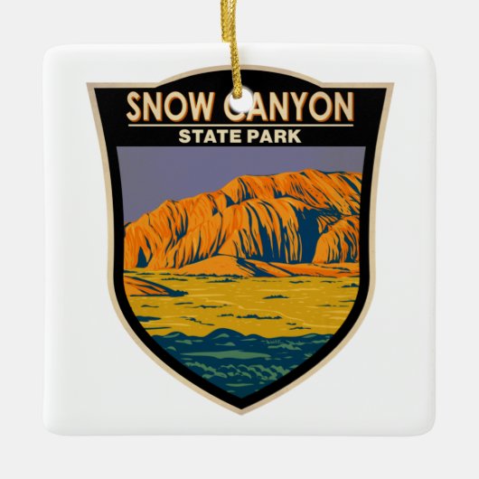 Snow Canyon State Park Utah  Keramisch Ornament (Voorkant)