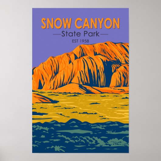 Snow Canyon State Park Utah Poster (Voorkant)