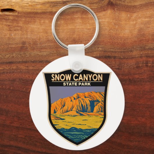Snow Canyon State Park Utah Sleutelhanger (Voorkant)