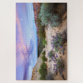 Snow Canyon Sunrise Wildbloemen Landscape Foto Legpuzzel (Verticaal)