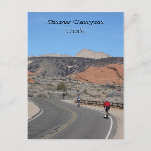 Snow Canyon Utah Briefkaart (Voorkant)