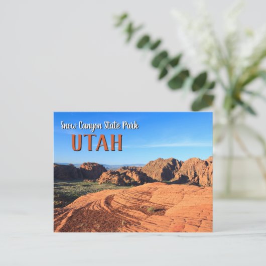Snow Canyon Utah Briefkaart (Staand voorkant)