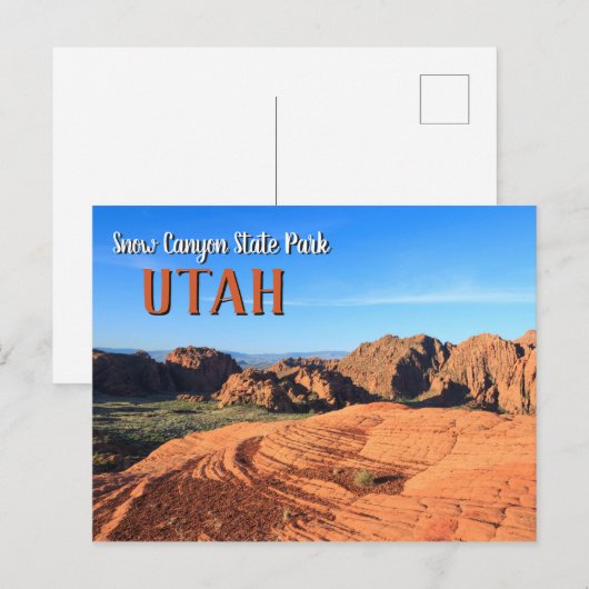 Snow Canyon Utah Briefkaart (Voorkant / Achterkant)