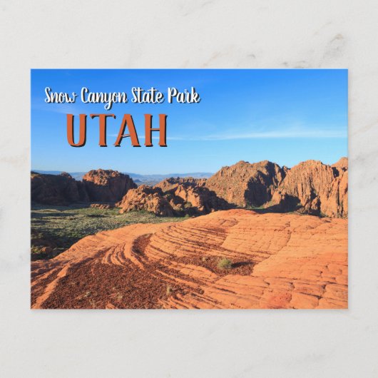 Snow Canyon Utah Briefkaart (Voorkant)