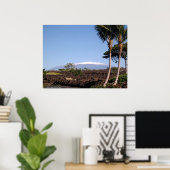 Snow-Capped Mauna Kea Mountain Poster (Thuiskantoor)