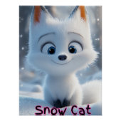 Snow Cat Poster (Voorkant)