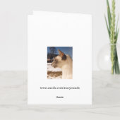 Snow Cat - Siamees Blauw Punt Profiel Kaart (Achterkant)