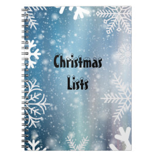 Snow Christmas Holiday List Journal Notitieboek