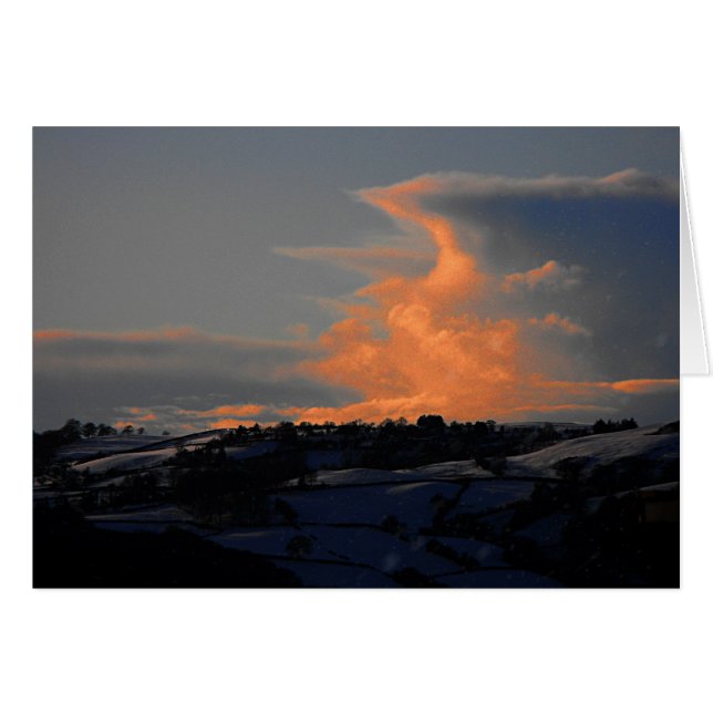 Snow Cloud over Newtown, powys (Voorkant Horizontaal)