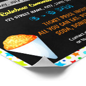 Snow cone Event sjabloon Poster (Hoek)