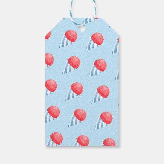 Snow Cone Kinderen Verjaardag Dank u Cadeaulabel (Achterkant)