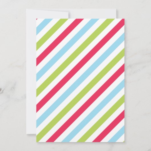 Snow Cone verjaardagsfeestje rijden door verjaarda Kaart (Achterkant)