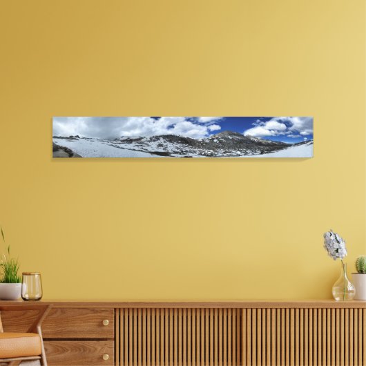 Snow Covered Donahue Pass - John Muir TraIl Canvas Afdruk (Insitu (Woonkamer))